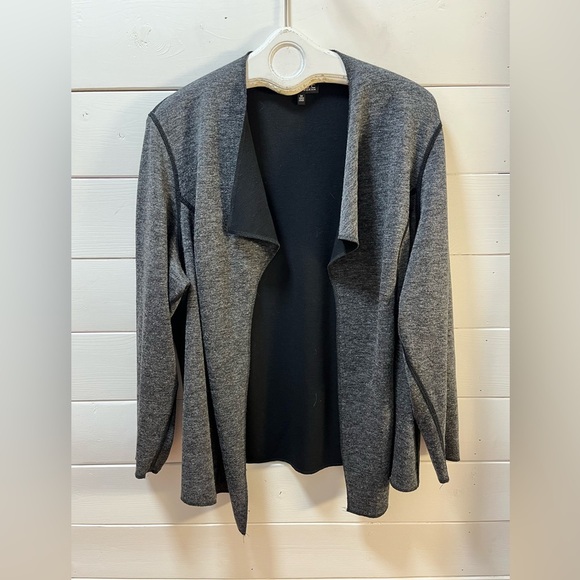 CONRAD C Woman Grey Open-Front Cardigan – Size 3X - Picture 3 of 10